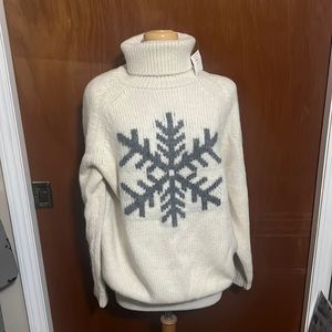 Vintage Gap snowflake alpaca blend sweater